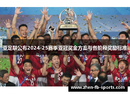 亚足联公布2024-25赛季亚冠奖金方案与各阶段奖励标准